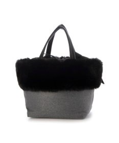 UNBILLION カシュカシュ cachecache / エコファーコンビリボントートバッグ