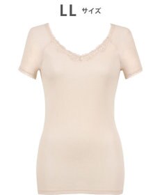 Wing インナー　【綿100％ シャリ感タイプ】　身生地部綿100％　ひんやりタッチ　３分袖　ウイング／ワコール　EL6361