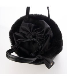 UNBILLION カシュカシュ cachecache / エコファーコンビリボントートバッグ