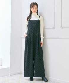 Feroux パールボタン リブタートル ニット