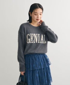 Green Parks シャギーロゴニットプルオーバー