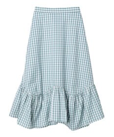 earth music&ecology イレヘムチェックスカート