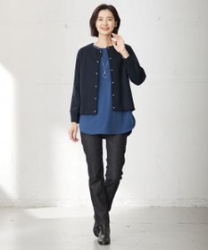 J.PRESS LADIES 【吸水速乾】プレーティングジャージー シャツテール カットソー