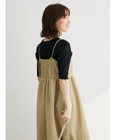 Green Parks 袖ギャザーラグランニットプルオーバー