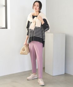 UNFILO 【洗える/抗菌防臭】マイビューティー クロップド丈ニット