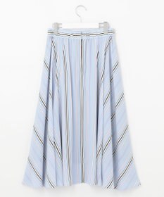 自由区 L 【WEB限定】ランダムストライプ セットアップワンピース