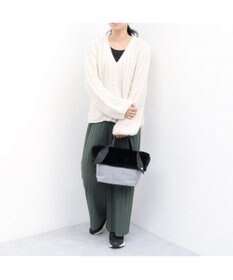 UNBILLION カシュカシュ cachecache / エコファーコンビリボントートバッグ