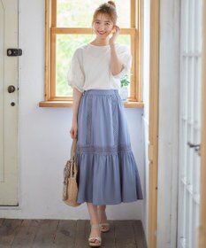 ANY SIS レースコンビ Tシャツ