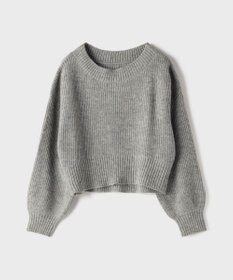 GRACE CONTINENTAL サテンレースニットワンピース