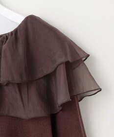 Feroux 【洗える】ラッフルコンビ ニット