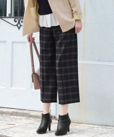 ANY SIS 【保温性あり/洗える】サーモ 2WAYストレッチ ワイドパンツ