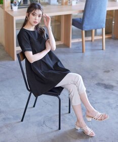 Tiaclasse 【洗える】デニムチュニックブラウス