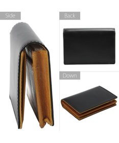 UNBILLION Otias コードバン調牛革バイカラーカードケース