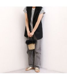 UNBILLION カカトゥ kakatoo / チュールフリンジミニ2wayカゴバッグ