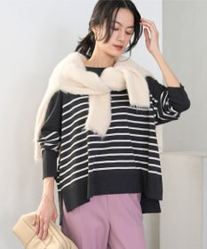 UNFILO 【洗える/抗菌防臭】マイビューティー クロップド丈ニット