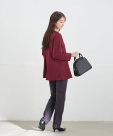 Tiaclasse L 【洗える】美ラインタックボタンカットソートップス