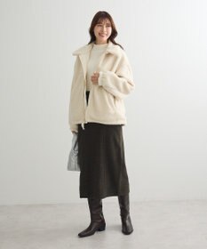 Green Parks リバーシブルコンビボアブルゾン