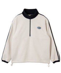 WEGO フリース　ワンポイントハーフZIPプルオーバー