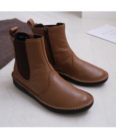 Pointer 本革軽量サイドゴアステッチショートブーツ