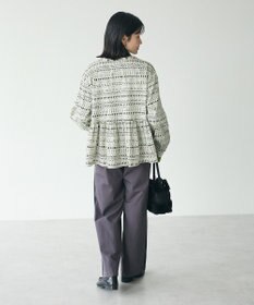 CRAFT STANDARD BOUTIQUE フリンジ紐付ペプラムブラウス