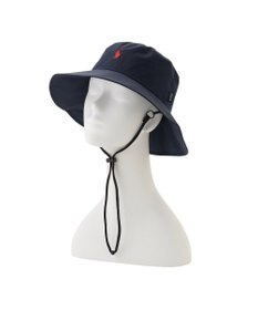 MOONBAT 【遮熱・遮光】POLO RALPH LAUREN（ポロ ラルフ ローレン）ポロポニー刺繍 リップストップ パラソルハット 帽子 あごひも付き