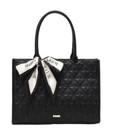 Maison de FLEUR スカーフ付き2ルームリボンキルティングトート