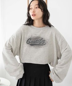 WEGO ヴィンテージライクショートスウェット