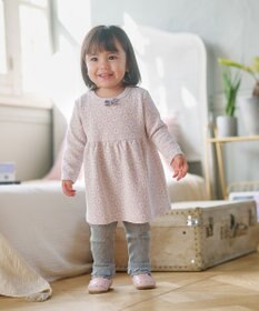 組曲 KIDS 【80-90㎝】 フロストフラワージャガード セットアップ