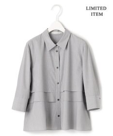 ICB 【WEB限定・洗える】クリーンブロード クロップドシャツ