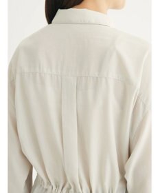 Green Parks ミディ丈ドロストシャツワンピース