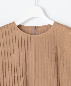 自由区 S 【涼やか】エアリーコットンリップピンタックフレンチスリーブ ブラウス