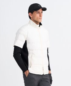 23区GOLF 【MEN】半袖パディングブルゾン