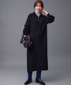 ハーフジップニットワンピース / ANY | ファッション通販 【公式通販