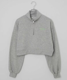 WEGO ハーフジップショートスウェット
