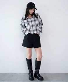 WEGO ショートチェックシャツ