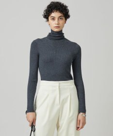 ICB 【CLASSY.1月号掲載・新色追加・洗える】エクストラファインメリノ タートルネックプルオーバー