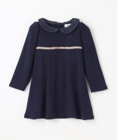 組曲 KIDS 【90-100㎝】バイカラーニットソー ワンピース