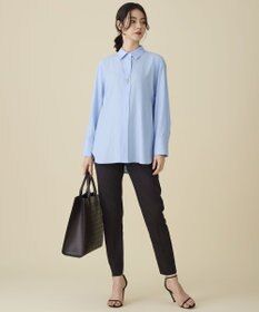 自由区 L ドレープブロード シャツブラウス