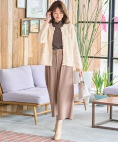 ANY SIS 【洗える】チェーンポイント ワイドパンツ