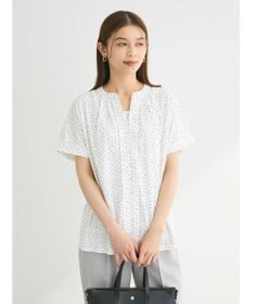 Green Parks ２ｗａｙ　フレンチスリーブ釦付ブラウソー