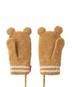 MIKI HOUSE HOT BISCUITS 【1-5歳】 くまのお顔 マシュマロニット ミトン