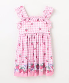 ANY KIDS ギンガム×フルーツ ワンピース水着