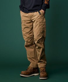 JOSEPH ABBOUD MOUNTAIN 【ECO撥水/起毛裏地】マイクロリップワッシャー カーゴ パンツ