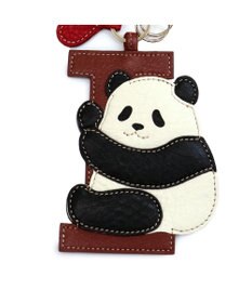 IBIZA アニマーダ　牛革　チャーム（パンダ）