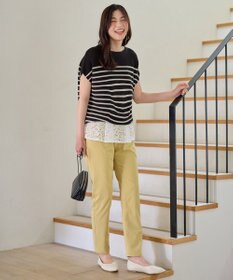 ANY L 【新色追加/洗濯機可/UVカット/ウエストゴム/ストレッチ】7daysデイリーパンツ