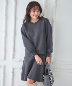 Feroux 【洗える・セットアイテム】バックリボンダンボール セットアップ