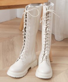 WEGO レースアップロングブーツ