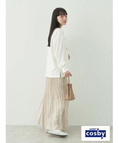 earth music&ecology Ｃｏｓｂｙ×ｅａｒｔｈ　ベアープリントロングＴシャツ