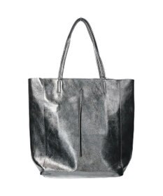 INTER-CHAUSSURES 【ANDREA CARDONE ITALI】メタリックレザートートバッグ