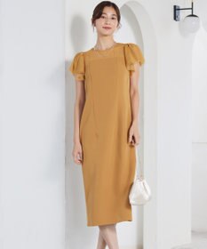 ANY SIS フリルスリーブペンシル ドレス